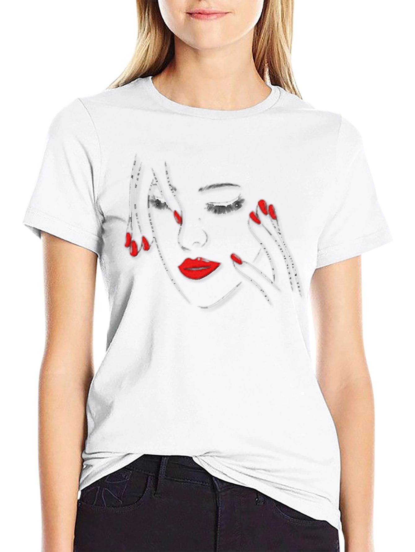 Abstract Woman Graphic T-Shirt
