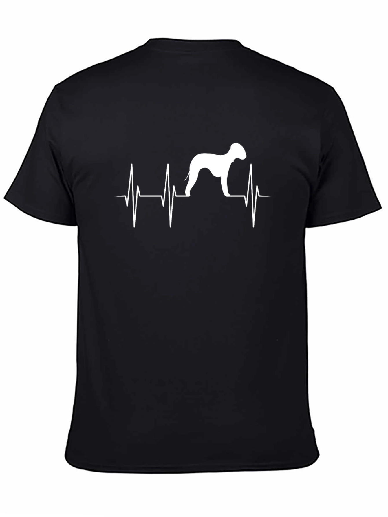 Dog Heartbeat T-Shirt - Black