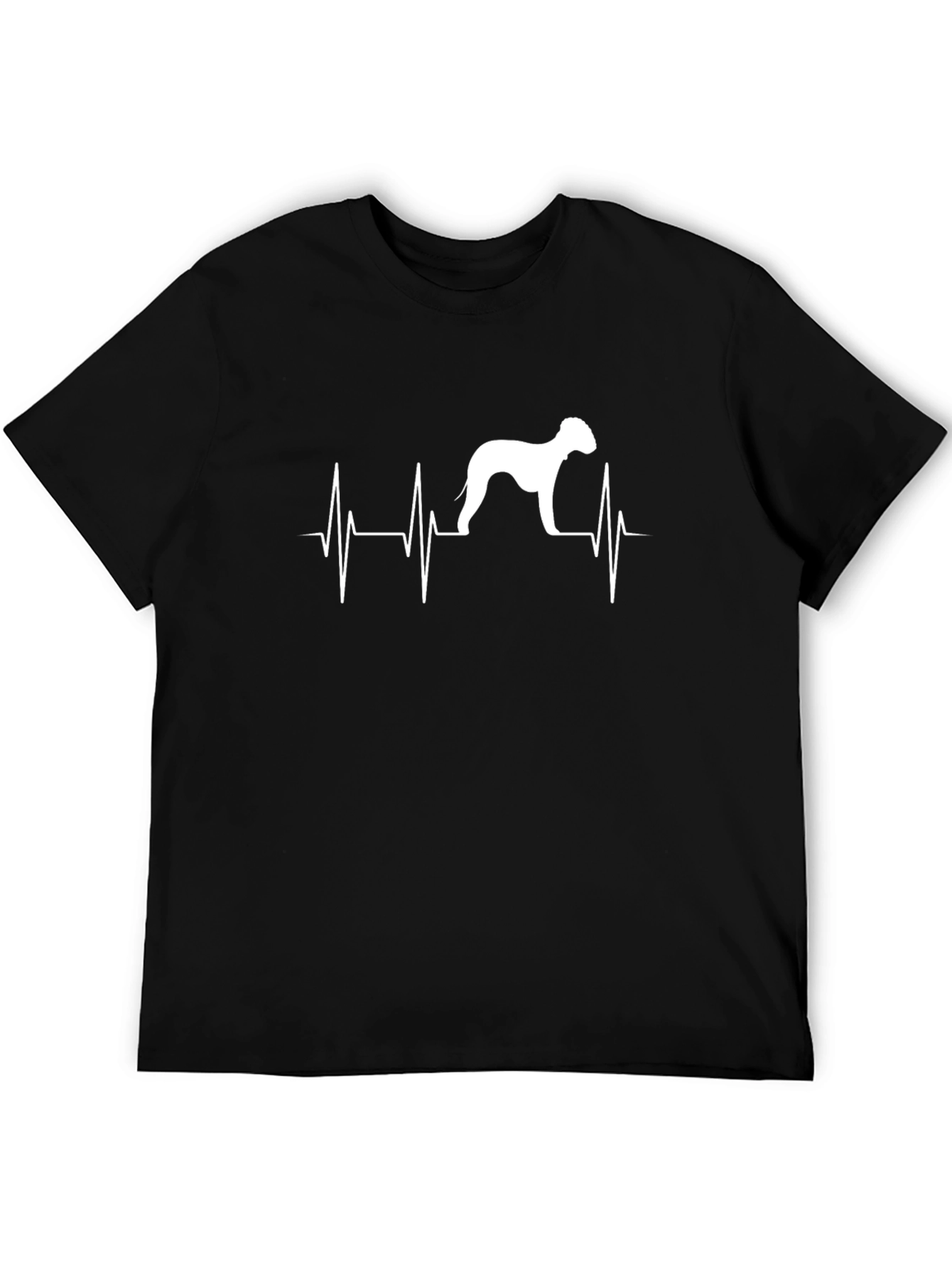 Dog Heartbeat T-Shirt - Black