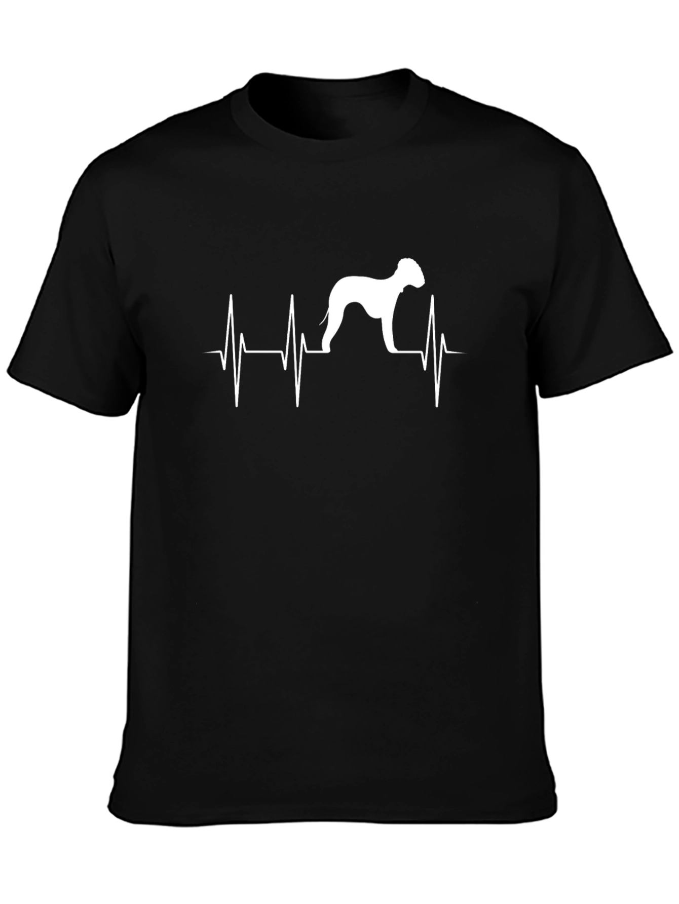 Dog Heartbeat T-Shirt - Black