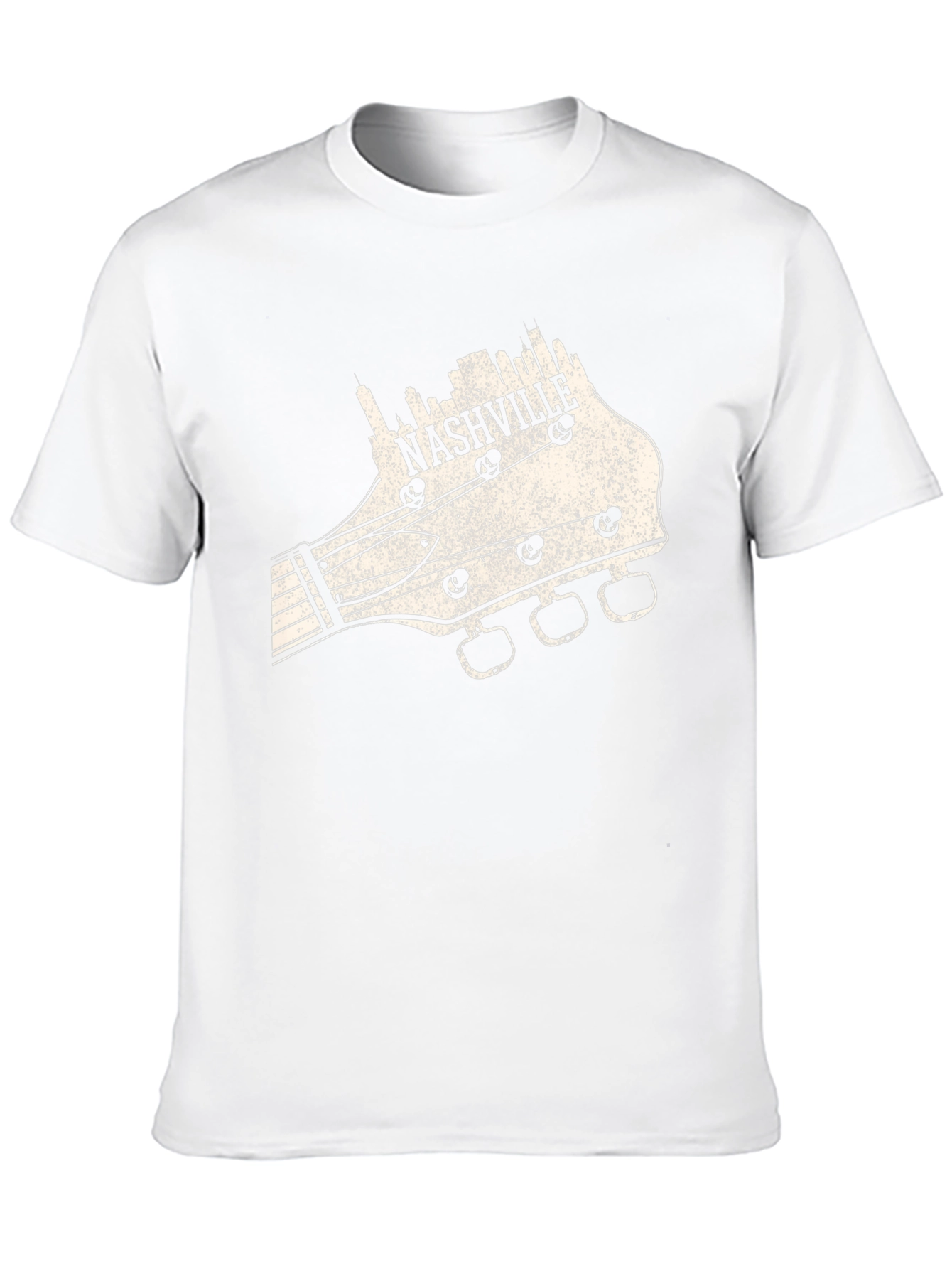 Nashville Guitar Headstock T-Shirt - Music City Tee