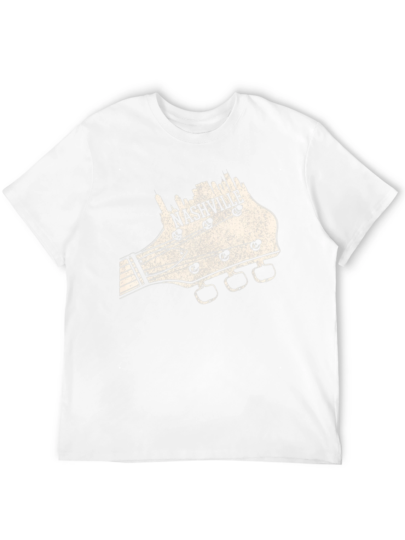 Nashville Guitar Headstock T-Shirt - Music City Tee