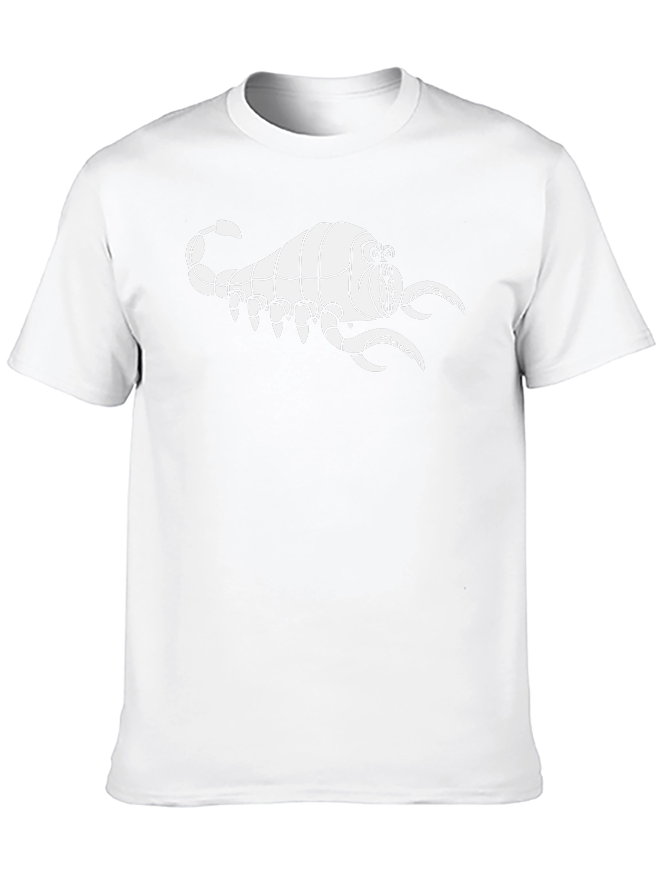 Cartoon Scorpion Graphic Black T-Shirt