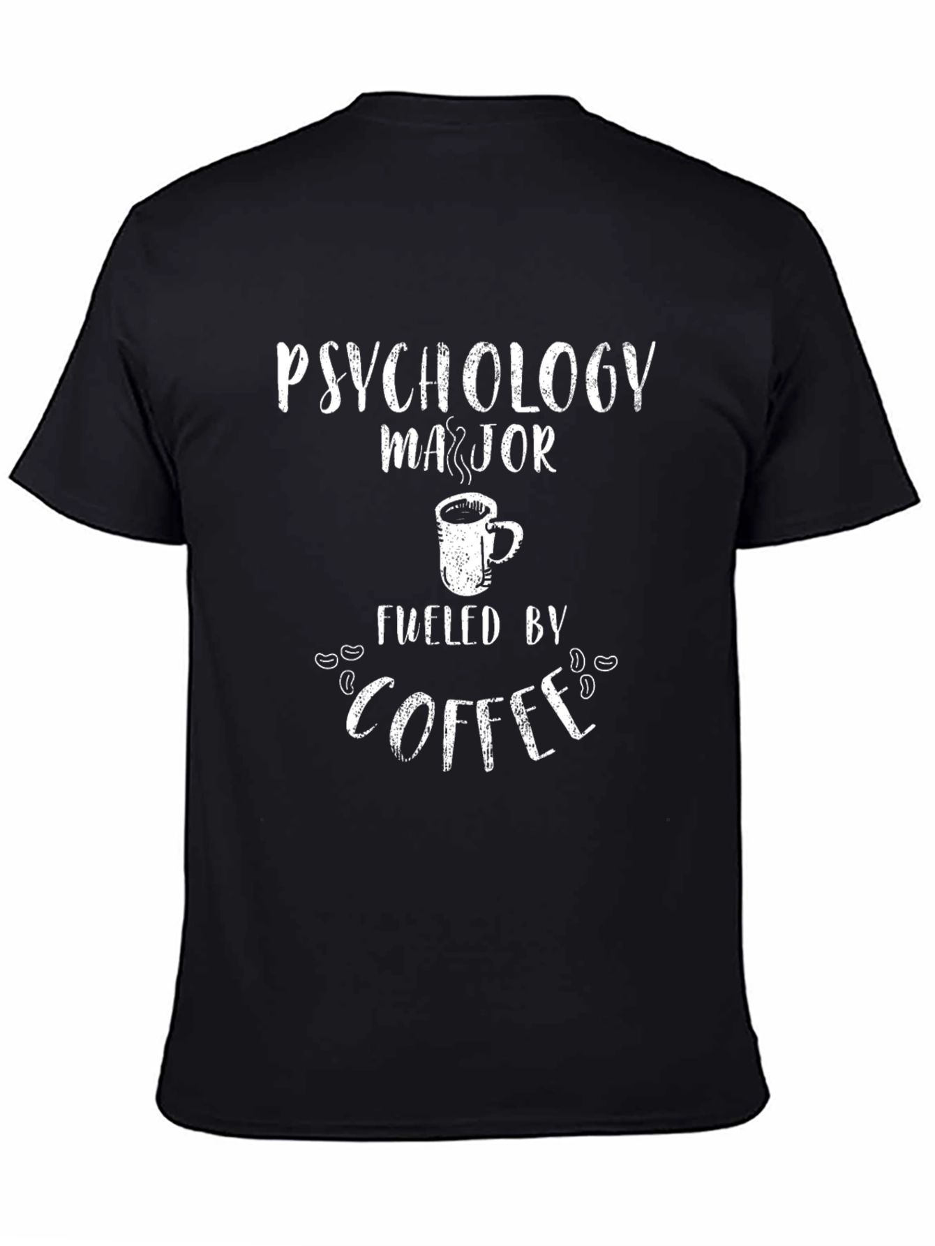 Psychology Major Fueled by Coffee Graphic Tee