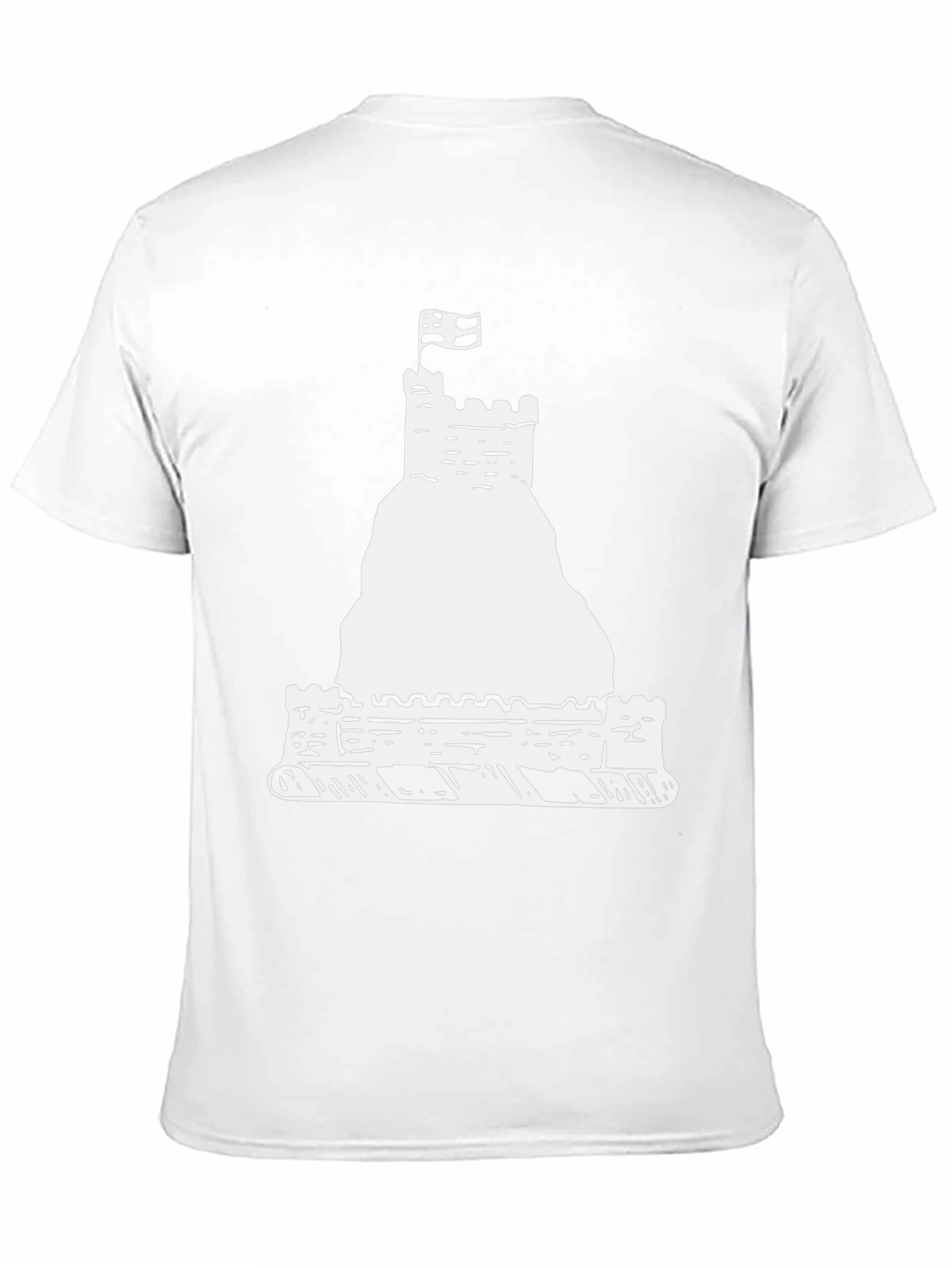 Castle Graphic Tee - Black Cotton Casual Shirt