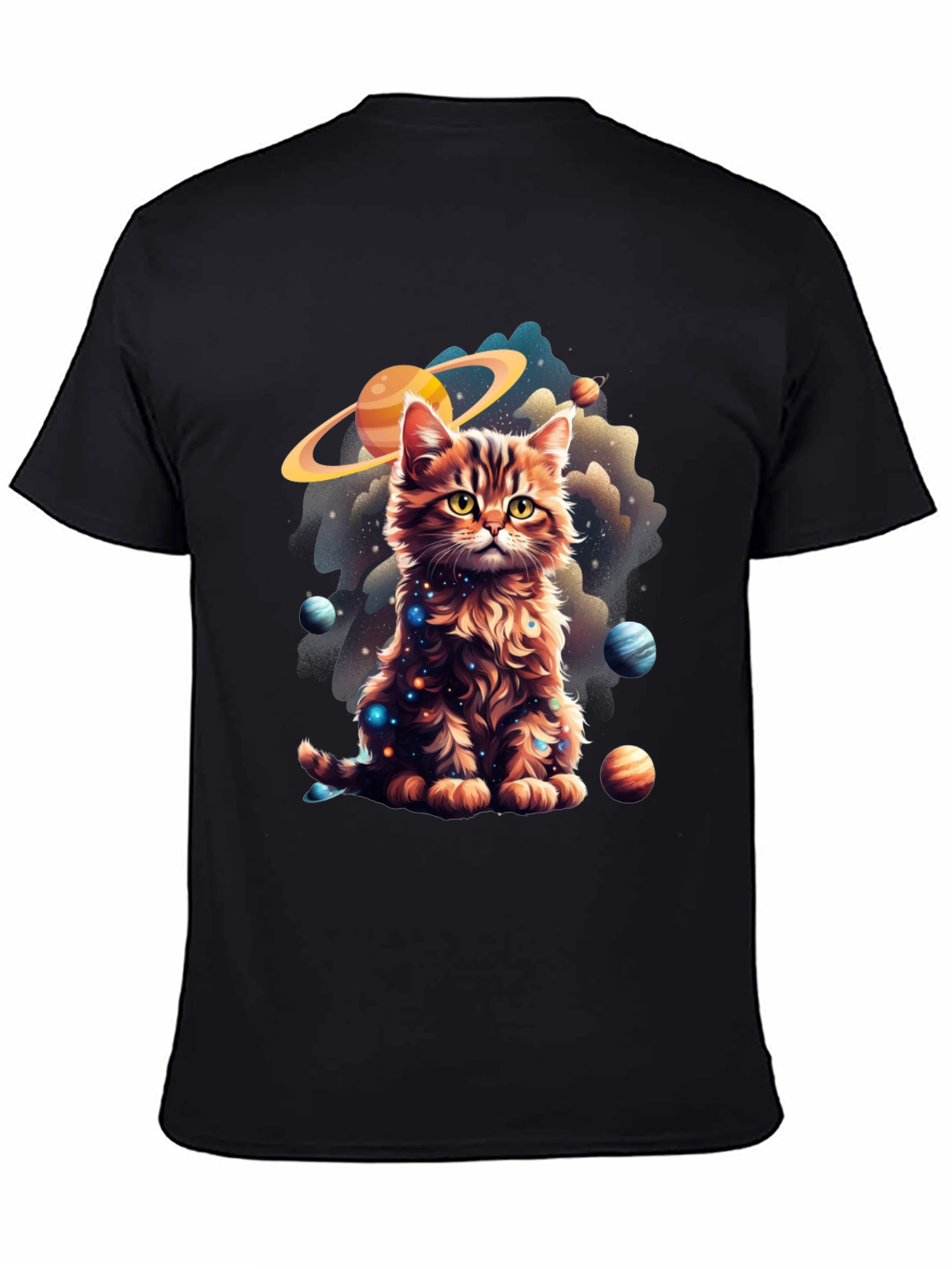 Cosmic Cat T-Shirt - Galaxy Kitten Design