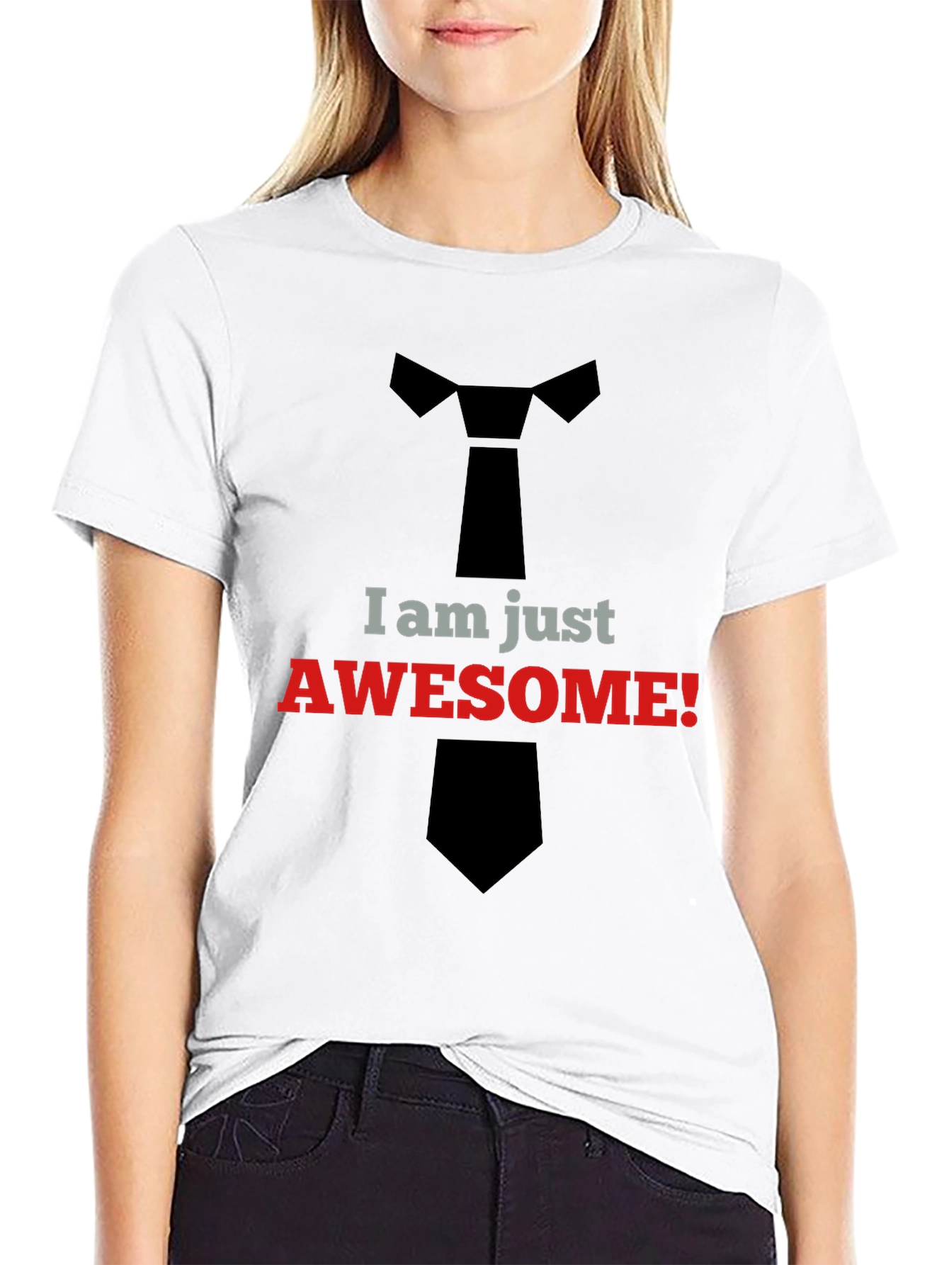 Awesome Tie T-Shirt - Trendy Graphic Tee