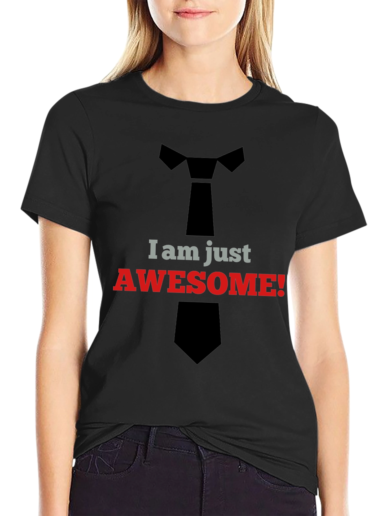 Awesome Tie T-Shirt - Trendy Graphic Tee