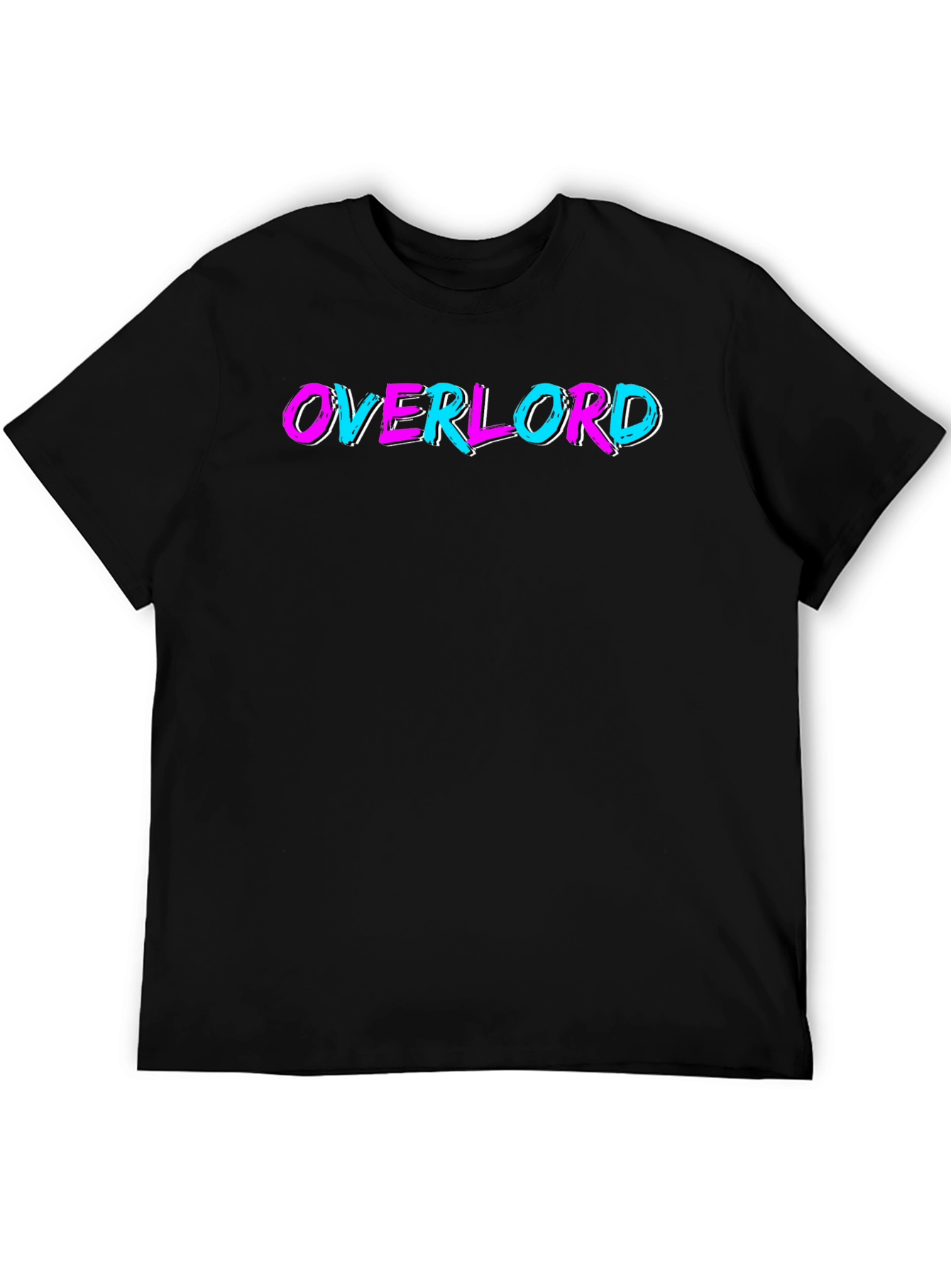 Overlord Graphic Tee - Black Cotton T-Shirt