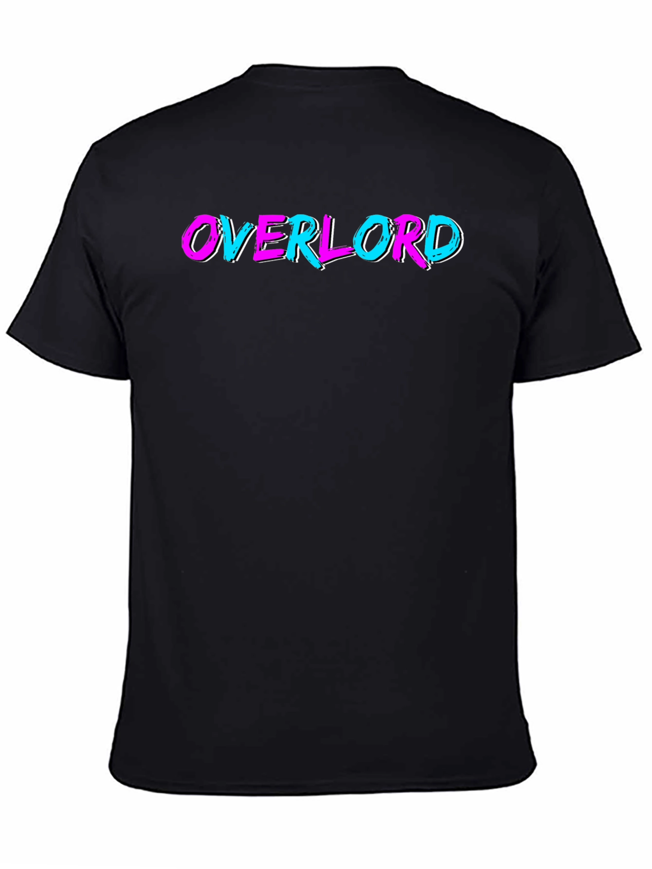 Overlord Graphic Tee - Black Cotton T-Shirt