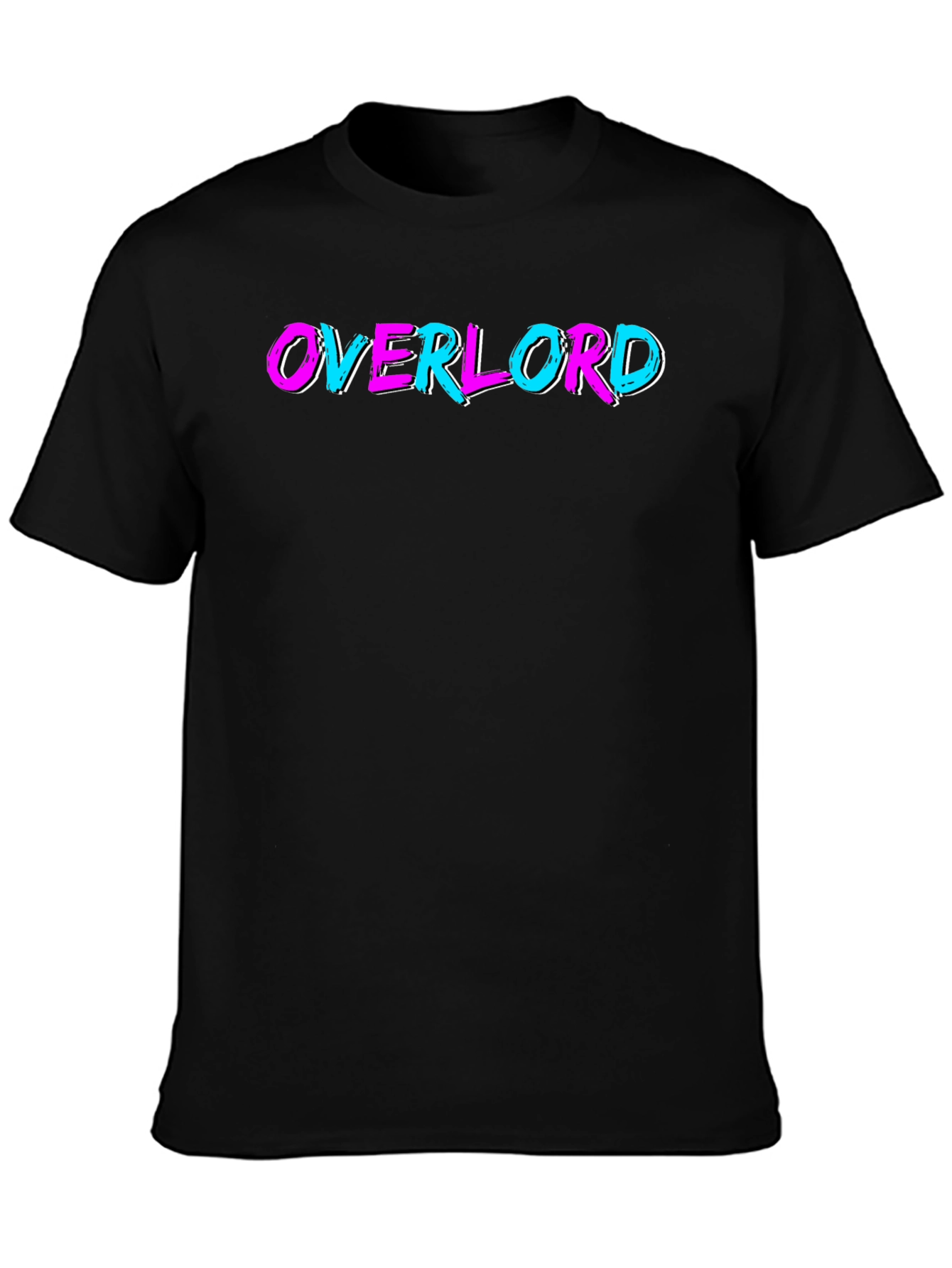 Overlord Graphic Tee - Black Cotton T-Shirt