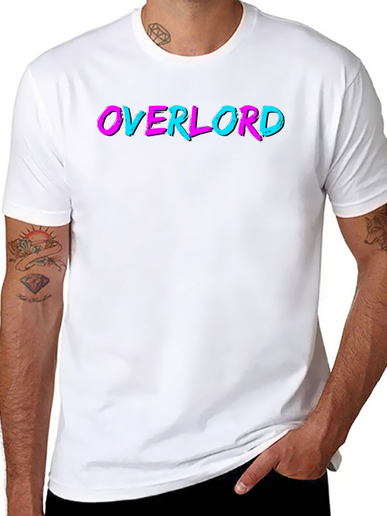 Overlord Graphic Tee - Black Cotton T-Shirt