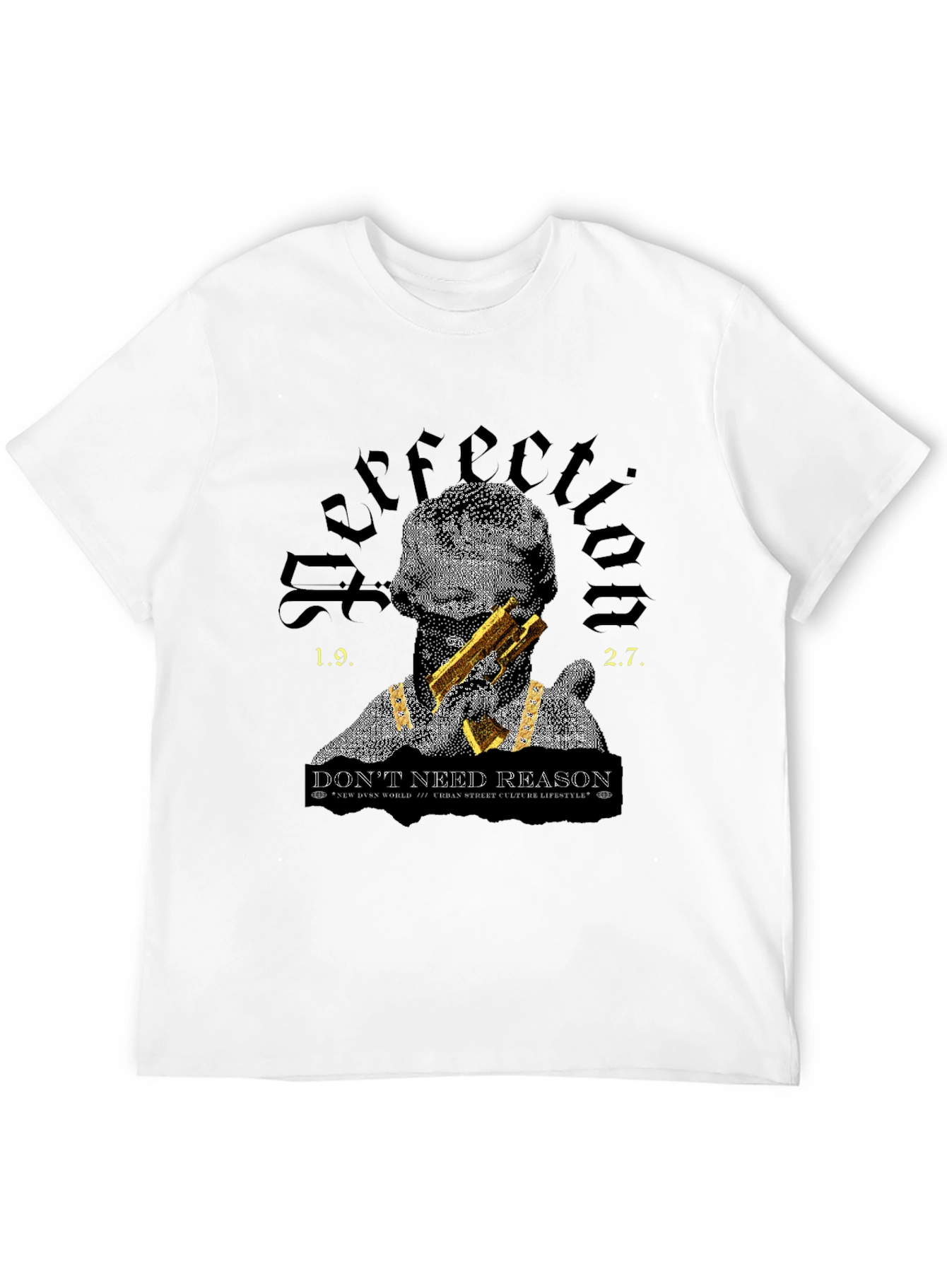 Graphic Tee: Perfection-Dont Need Reason Black T-Shirt