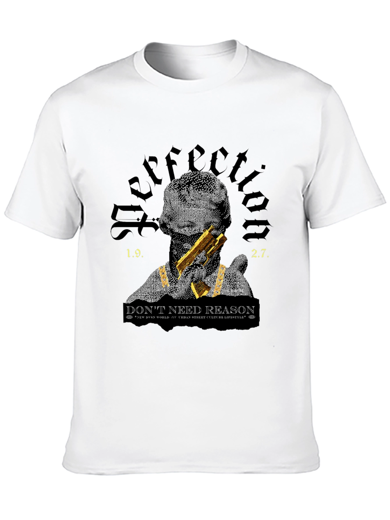 Graphic Tee: Perfection-Dont Need Reason Black T-Shirt