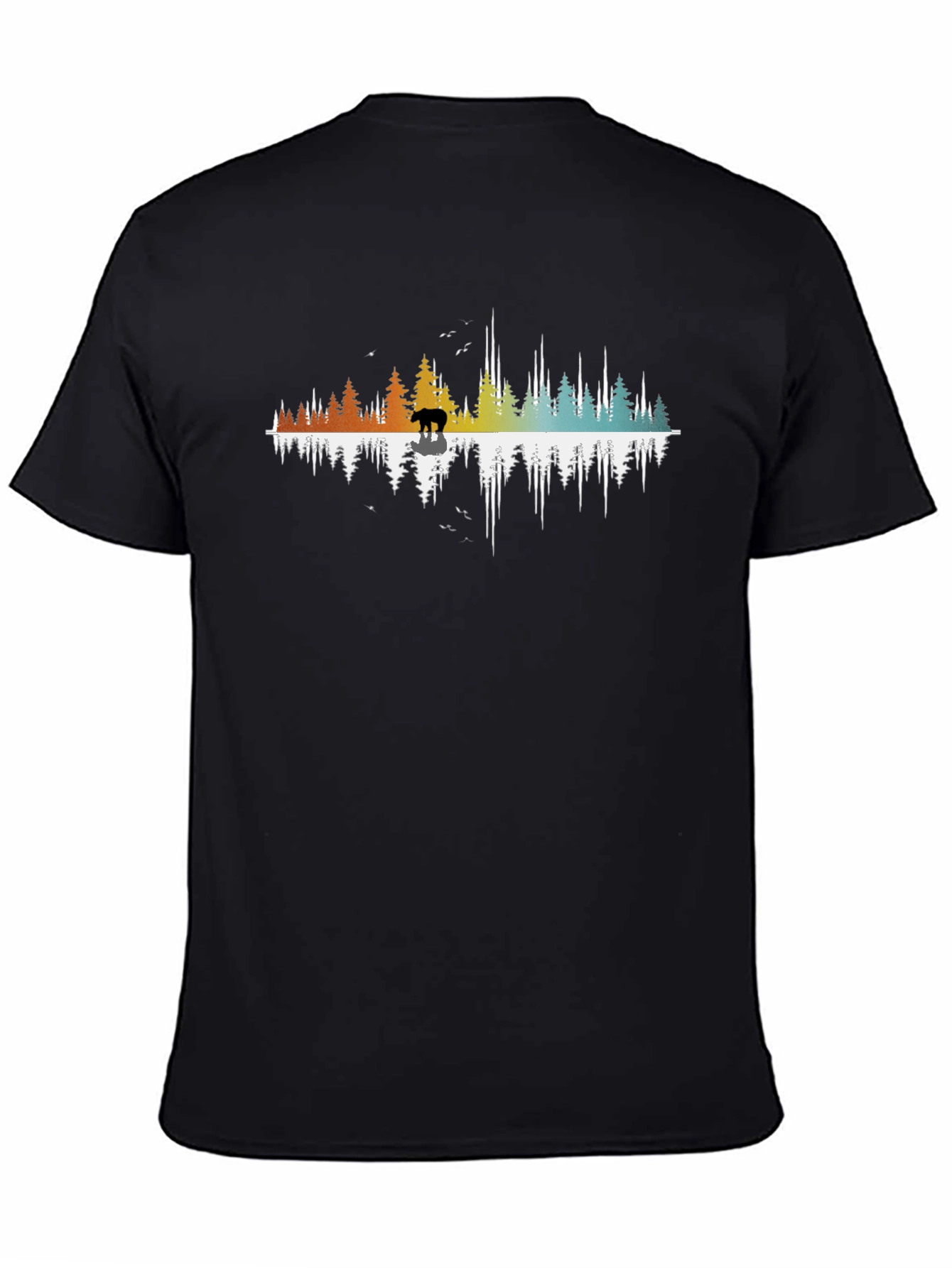 Natures Echo Black T-Shirt