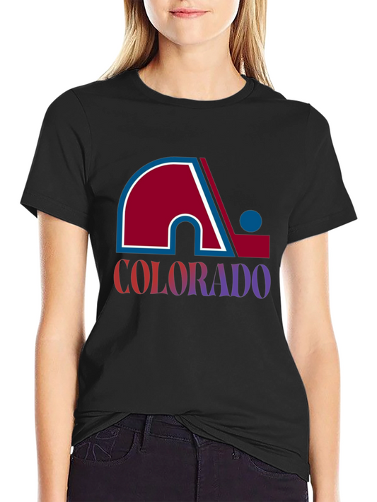 Colorado Retro Style Black T-Shirt