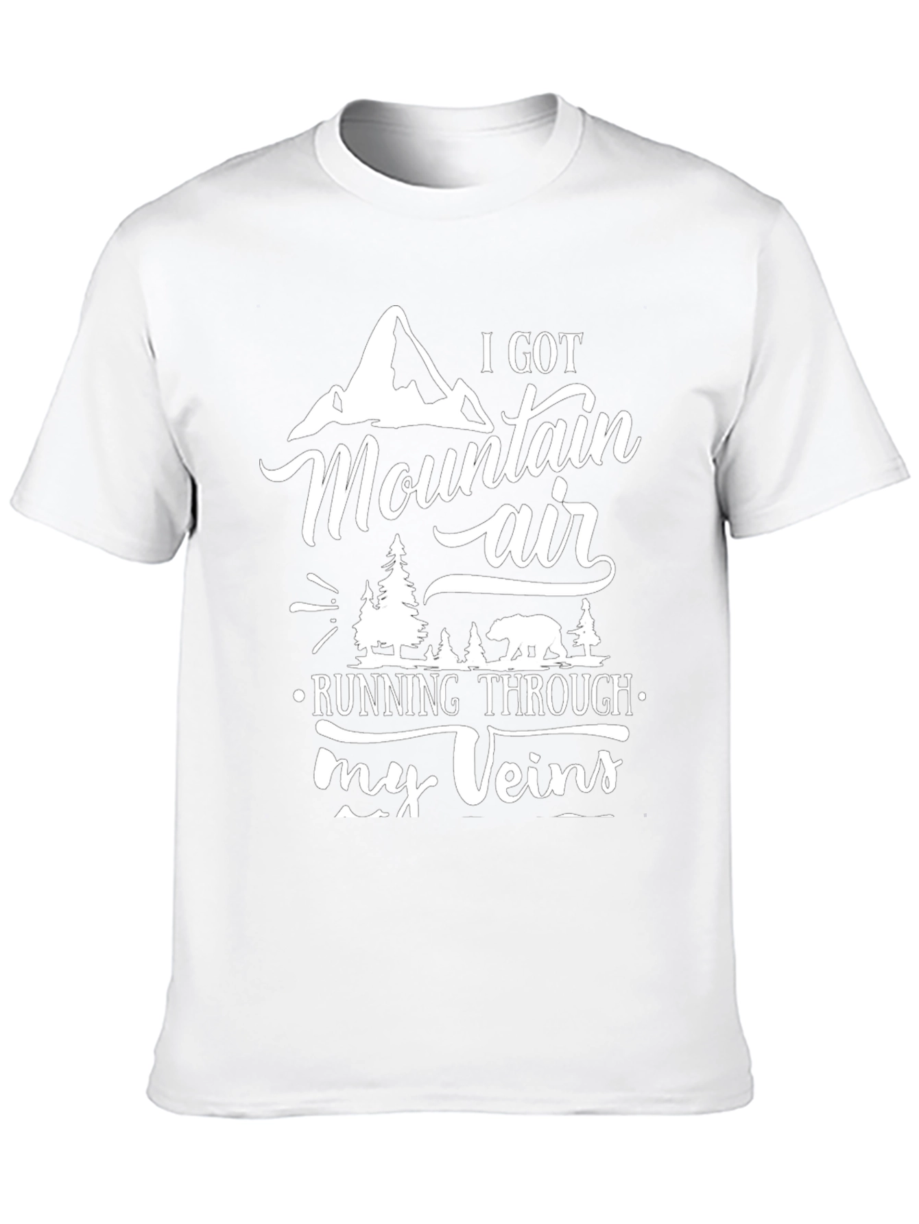 Mountain Air Graphic Black T-Shirt
