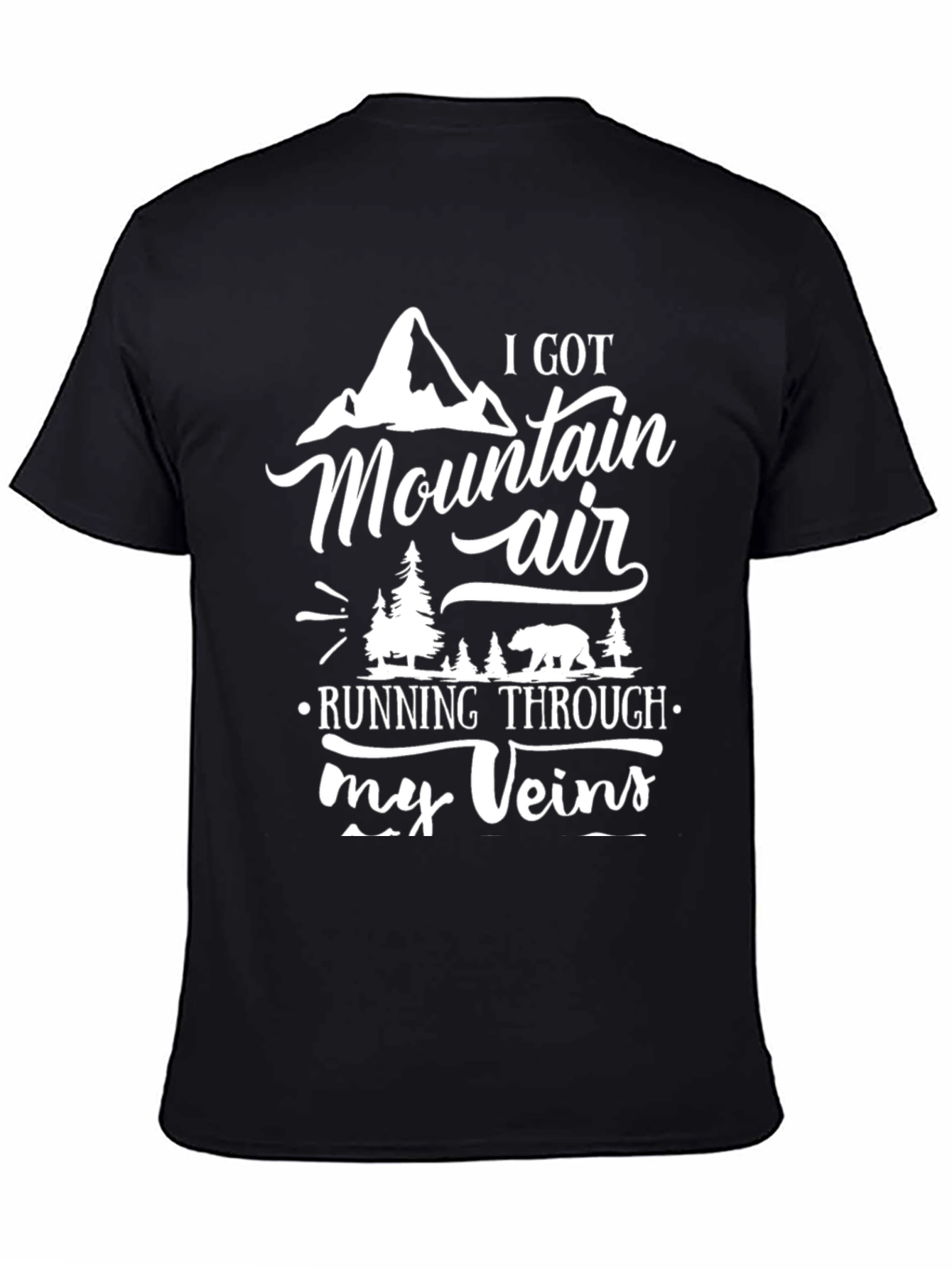 Mountain Air Graphic Black T-Shirt