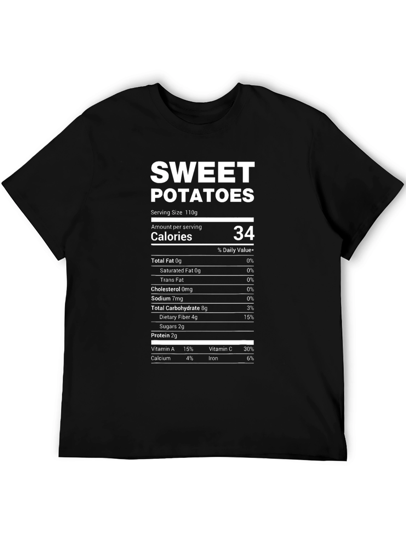Sweet Potatoes Nutrition Facts T-Shirt