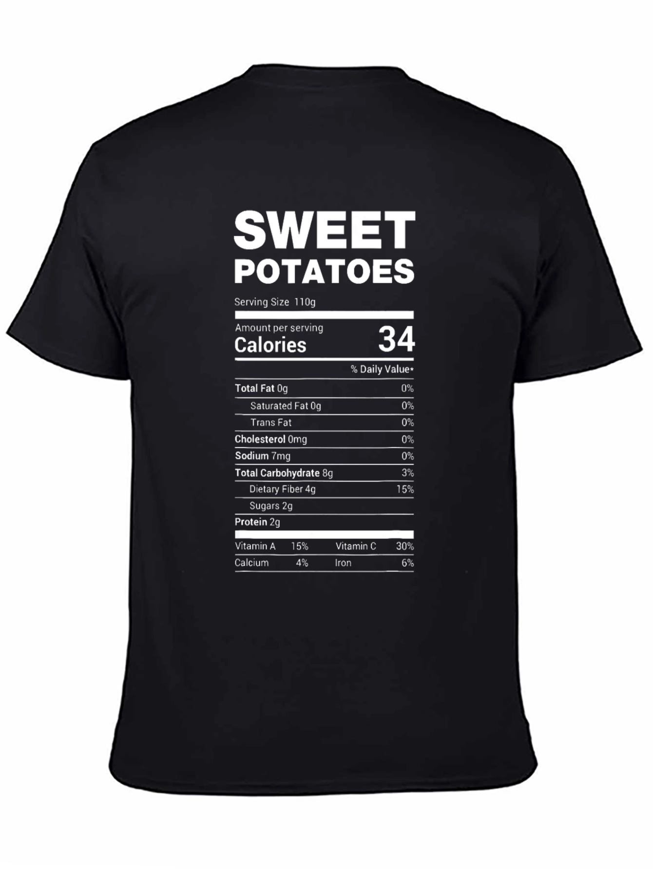 Sweet Potatoes Nutrition Facts T-Shirt