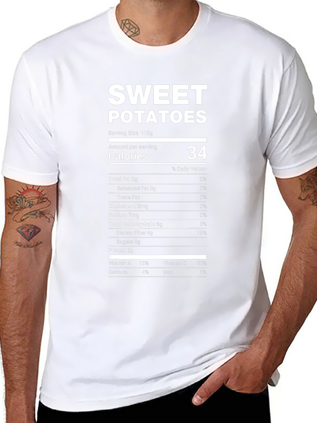 Sweet Potatoes Nutrition Facts T-Shirt