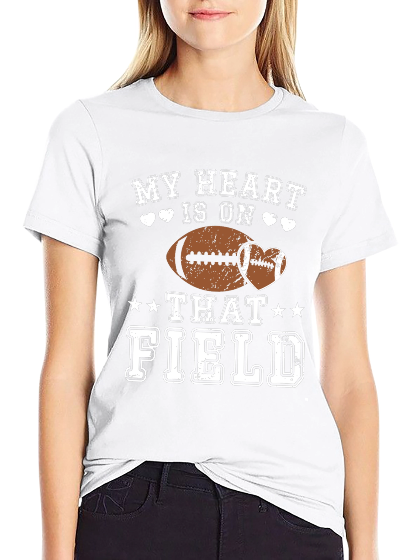 My Heart is On That Field Football T-Shirt