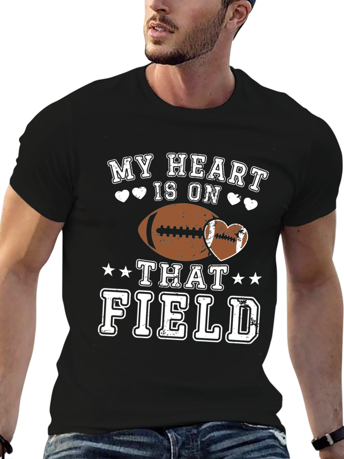 My Heart is On That Field Football T-Shirt