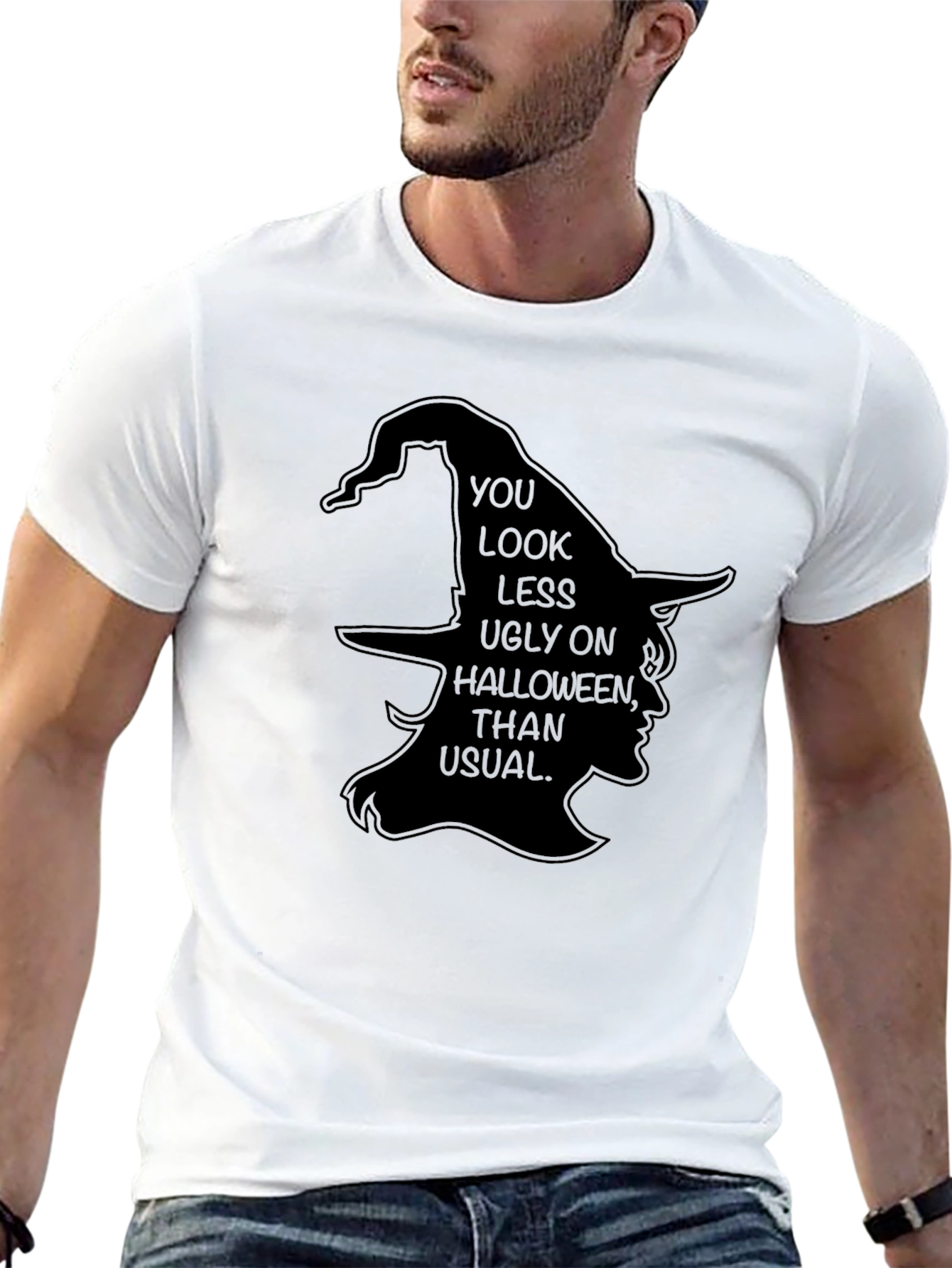 Halloween Witch Graphic T-Shirt