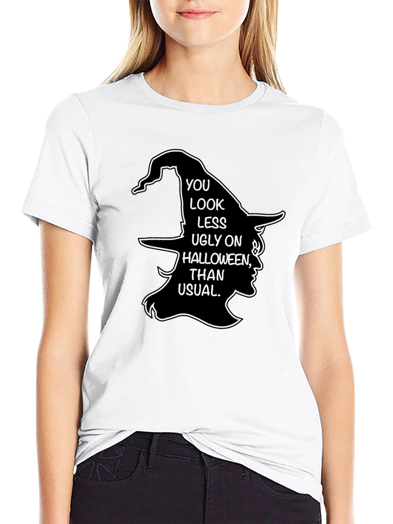 Halloween Witch Graphic T-Shirt