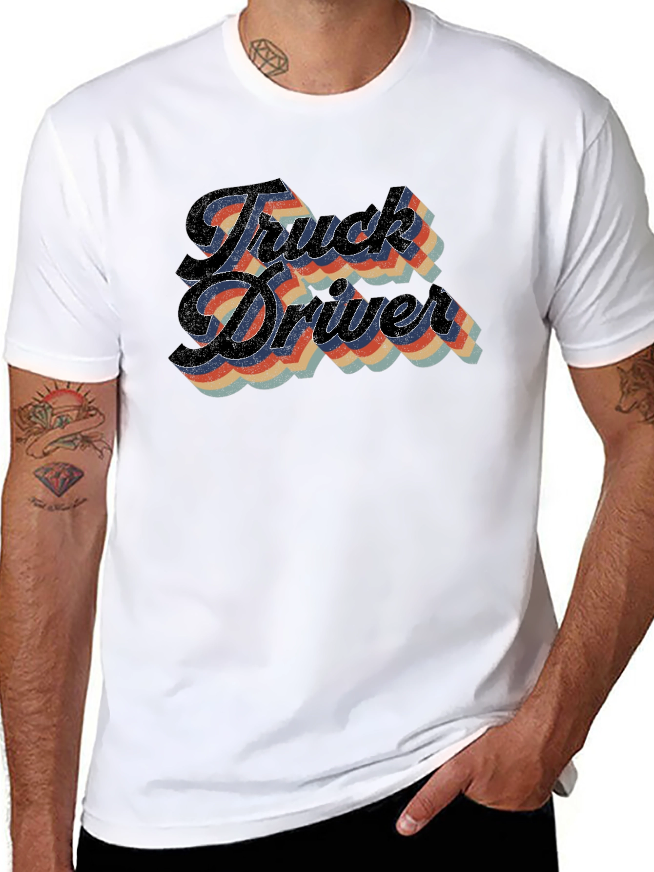 Truck Driver Retro Style T-Shirt
