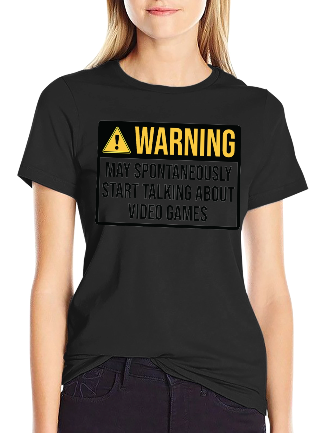 Warning: May Spontaneously Talk About Video Games T-Shirt