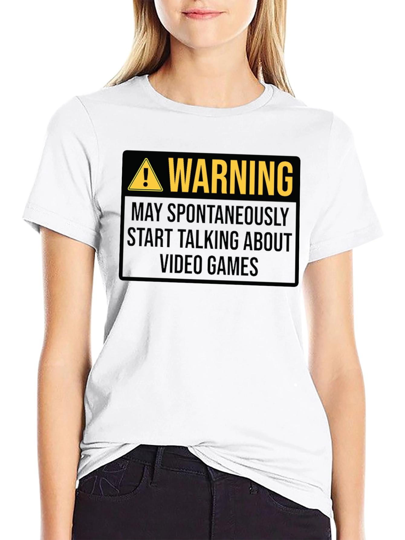 Warning: May Spontaneously Talk About Video Games T-Shirt