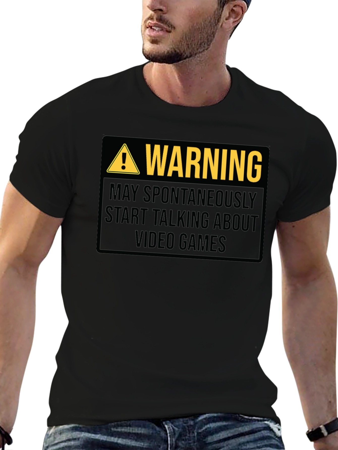 Warning: May Spontaneously Talk About Video Games T-Shirt