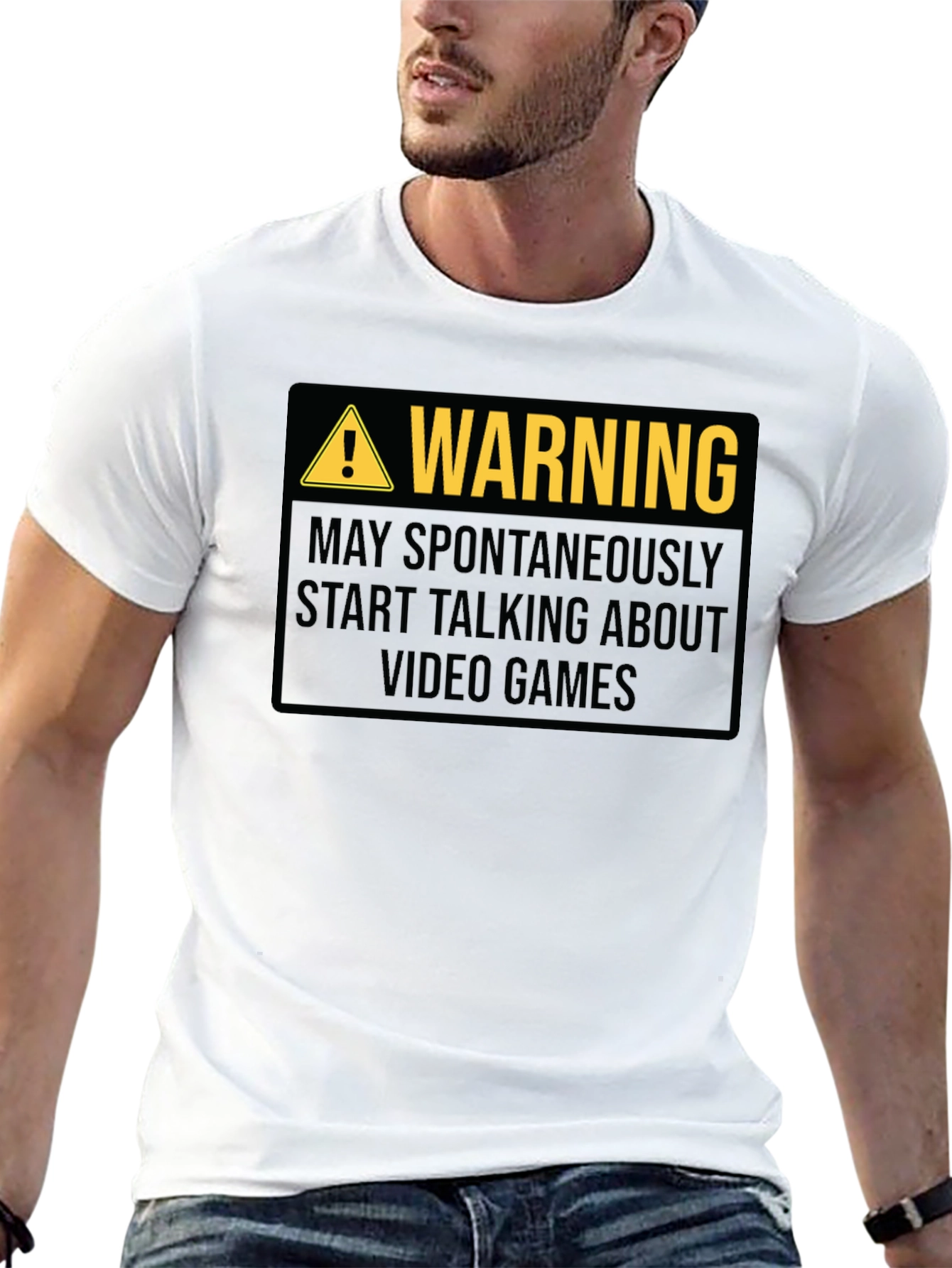 Warning: May Spontaneously Talk About Video Games T-Shirt