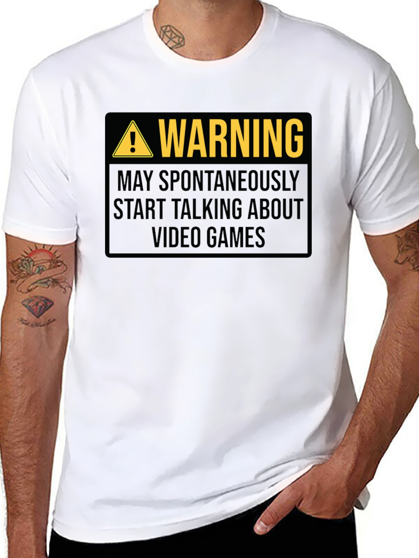 Warning: May Spontaneously Talk About Video Games T-Shirt