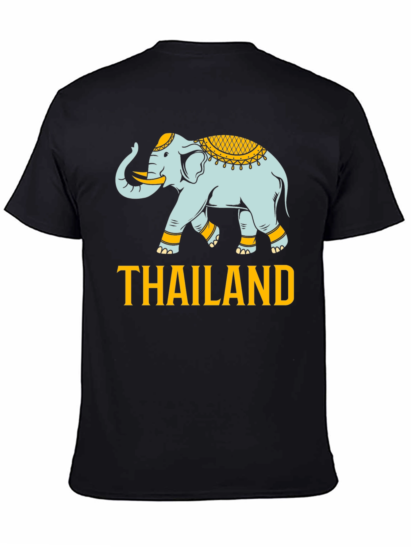 Thailand Elephant Graphic Print T-Shirt