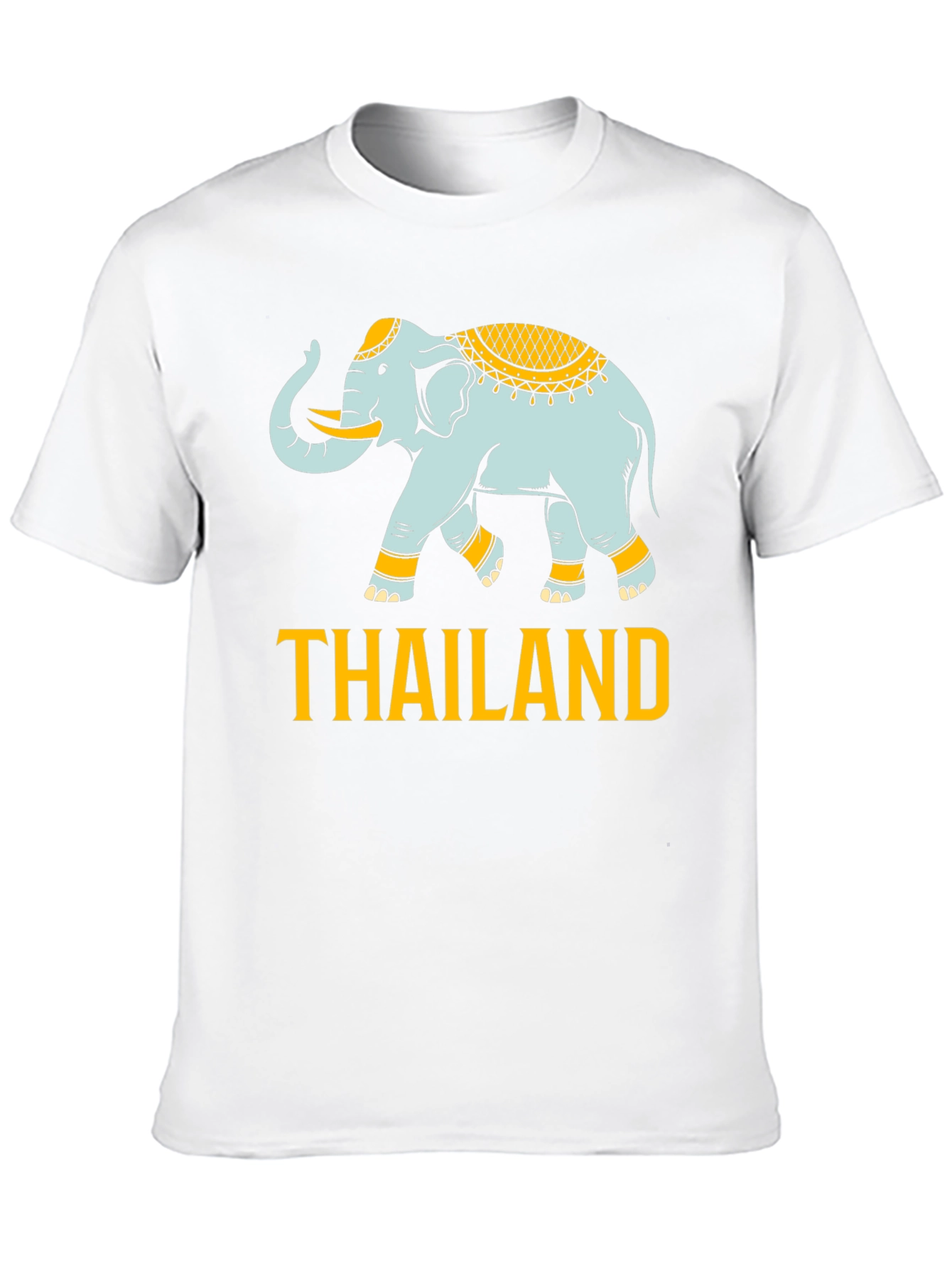 Thailand Elephant Graphic Print T-Shirt