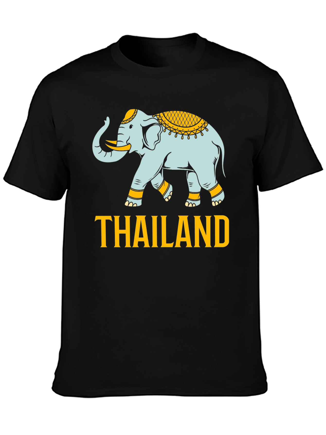 Thailand Elephant Graphic Print T-Shirt