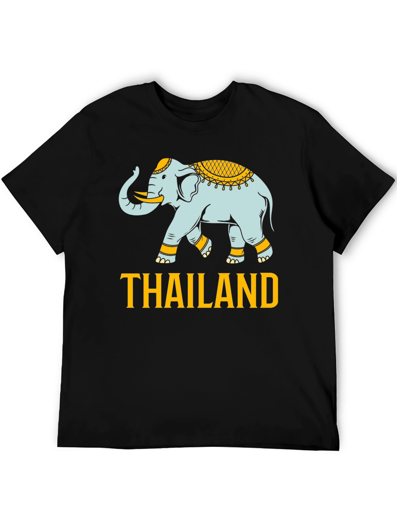 Thailand Elephant Graphic Print T-Shirt