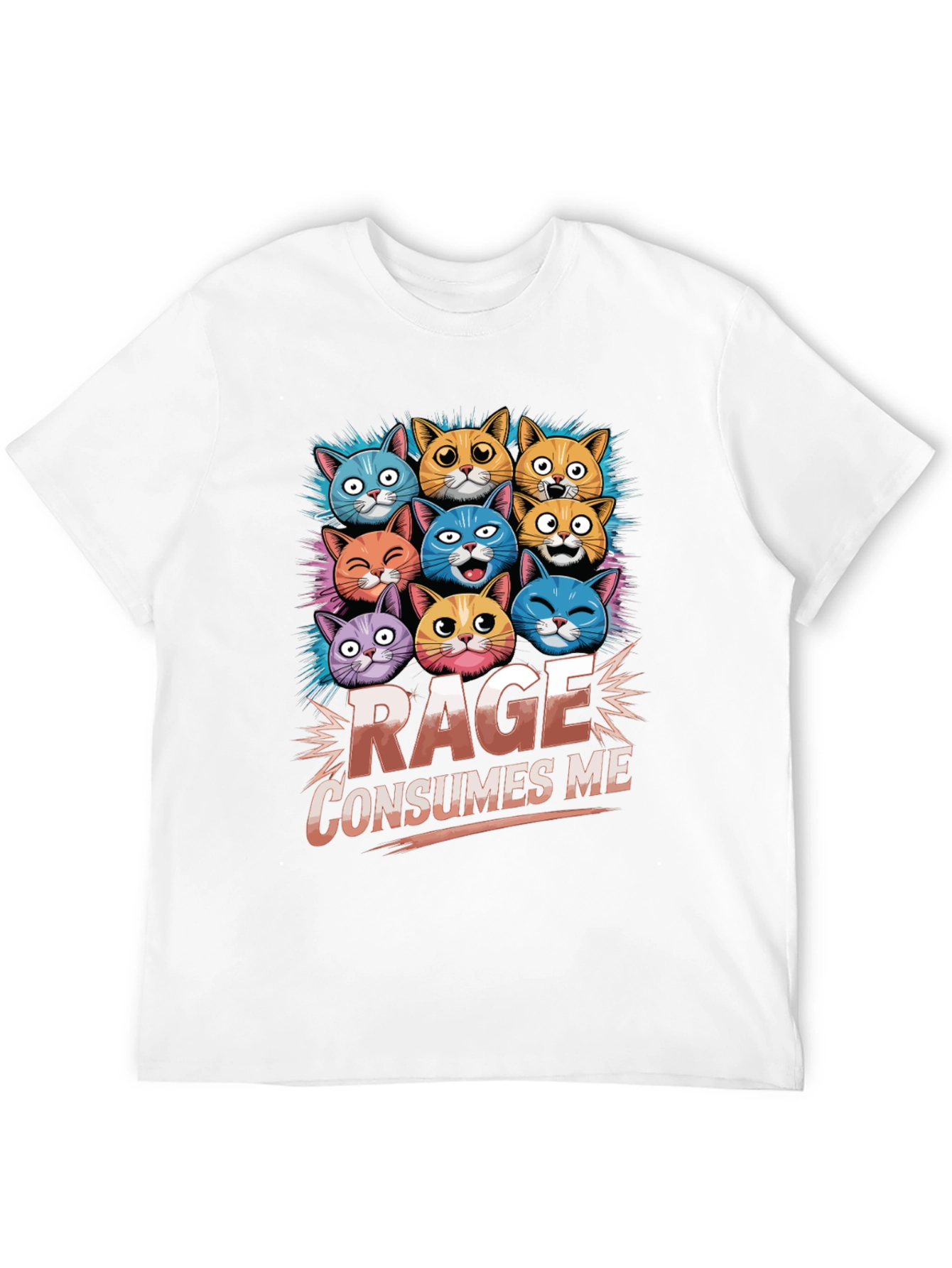 Rage Consumes Me Cat T-Shirt