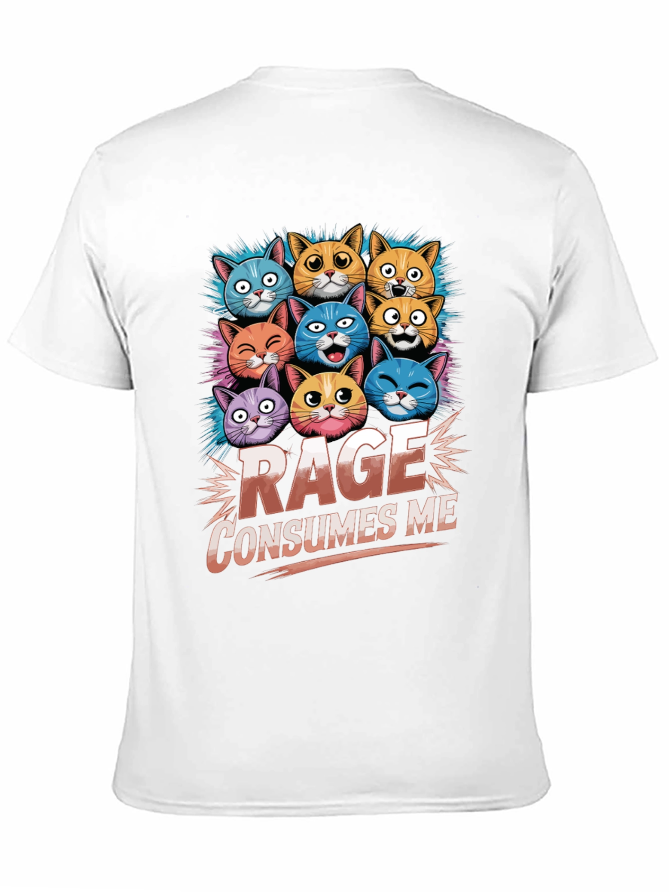 Rage Consumes Me Cat T-Shirt