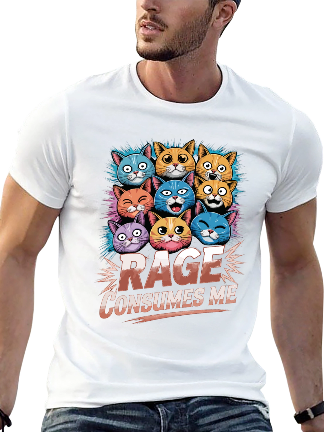 Rage Consumes Me Cat T-Shirt