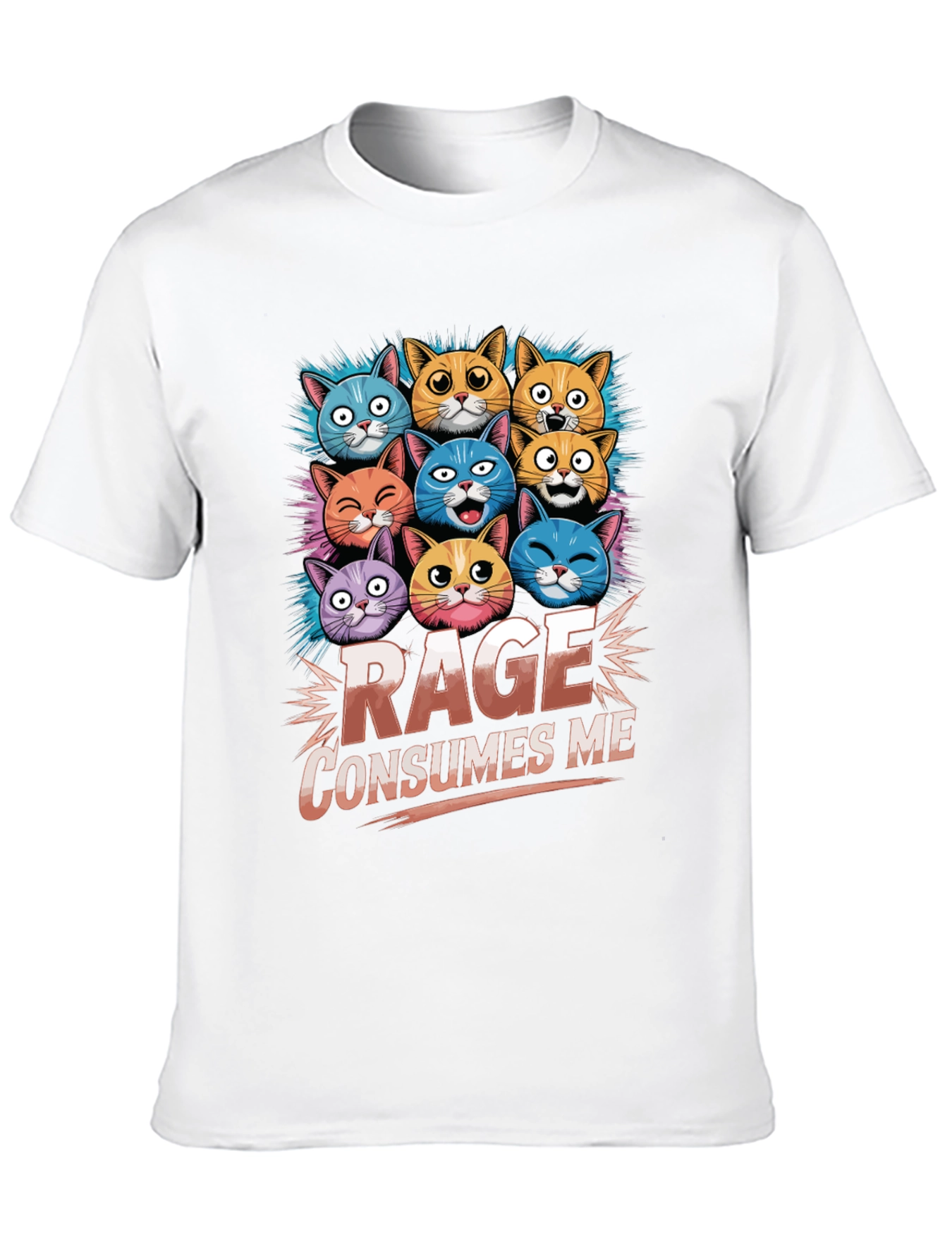Rage Consumes Me Cat T-Shirt