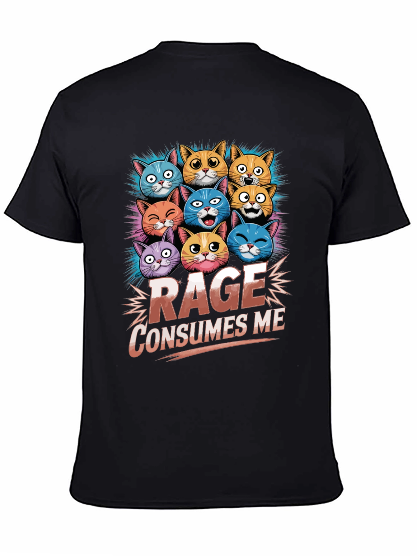 Rage Consumes Me Cat T-Shirt