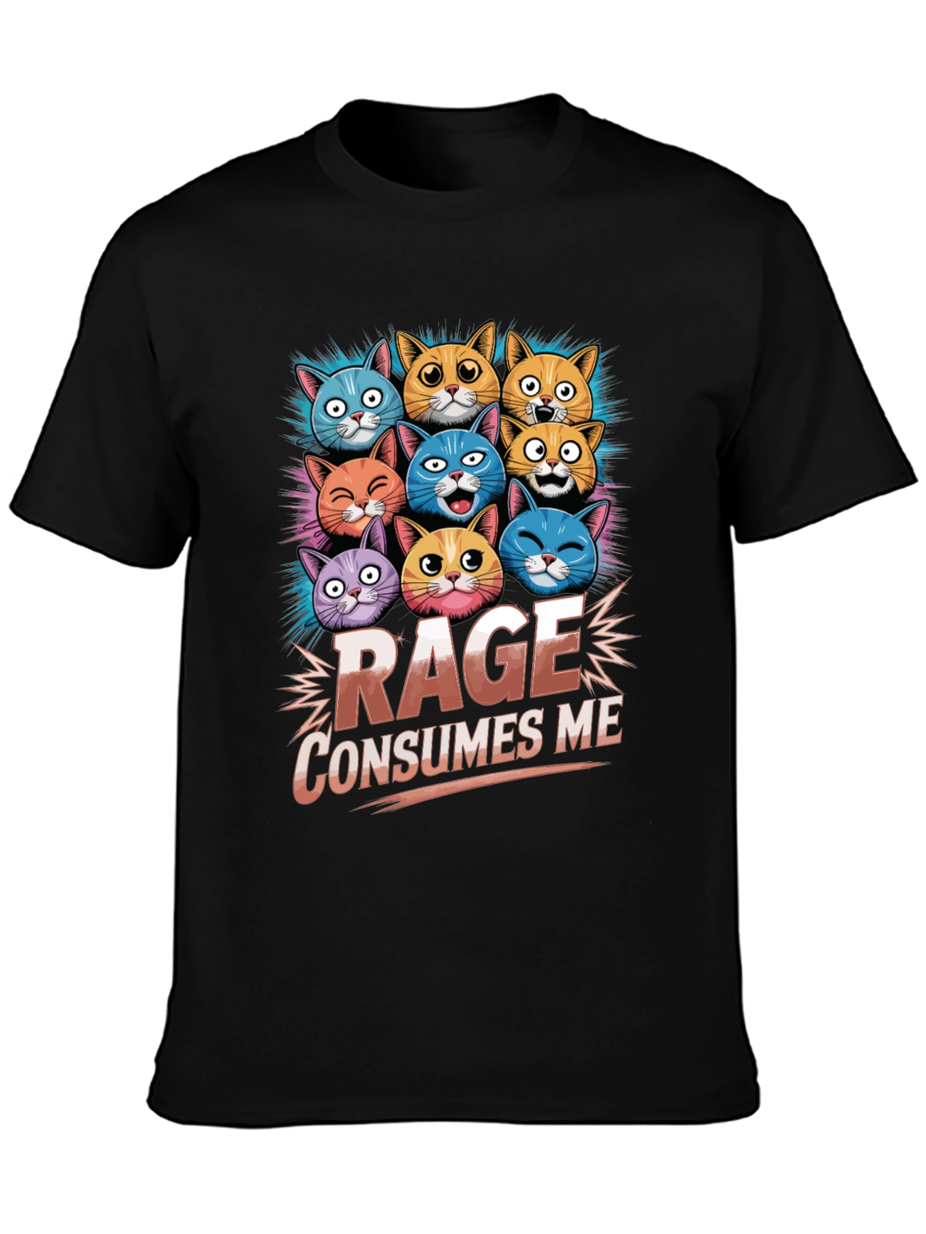 Rage Consumes Me Cat T-Shirt
