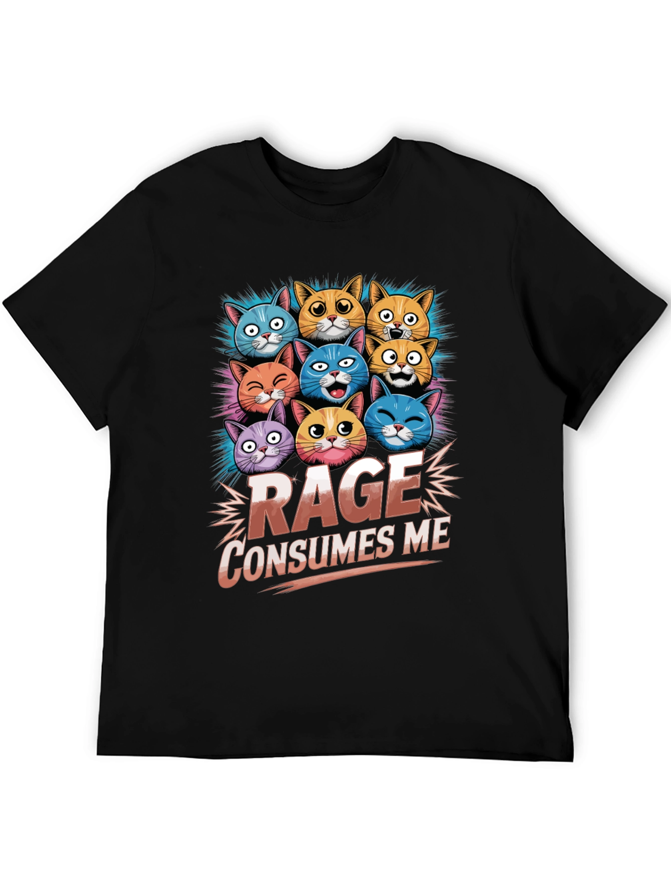 Rage Consumes Me Cat T-Shirt
