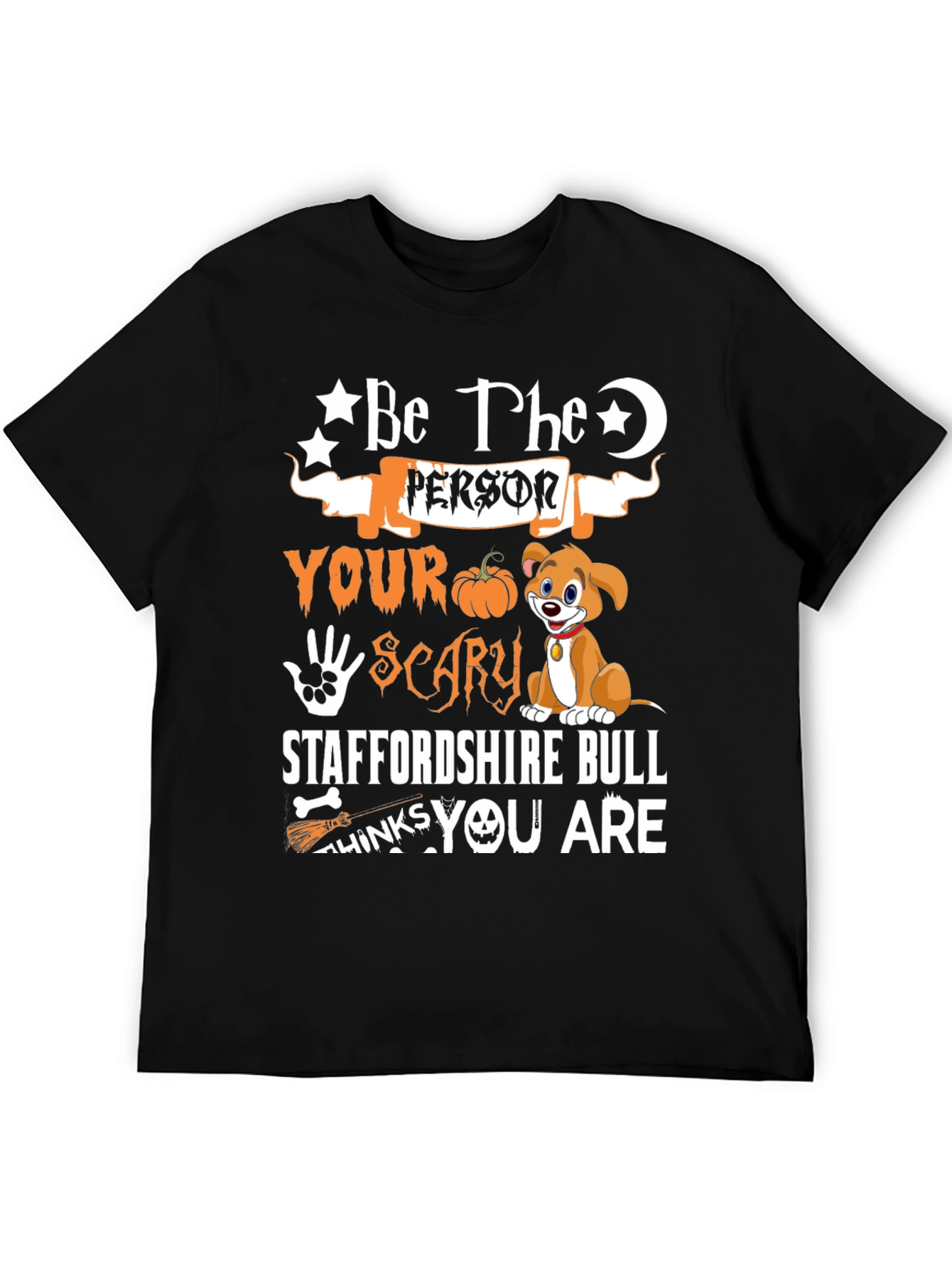 Halloween Staffordshire Bull T-Shirt