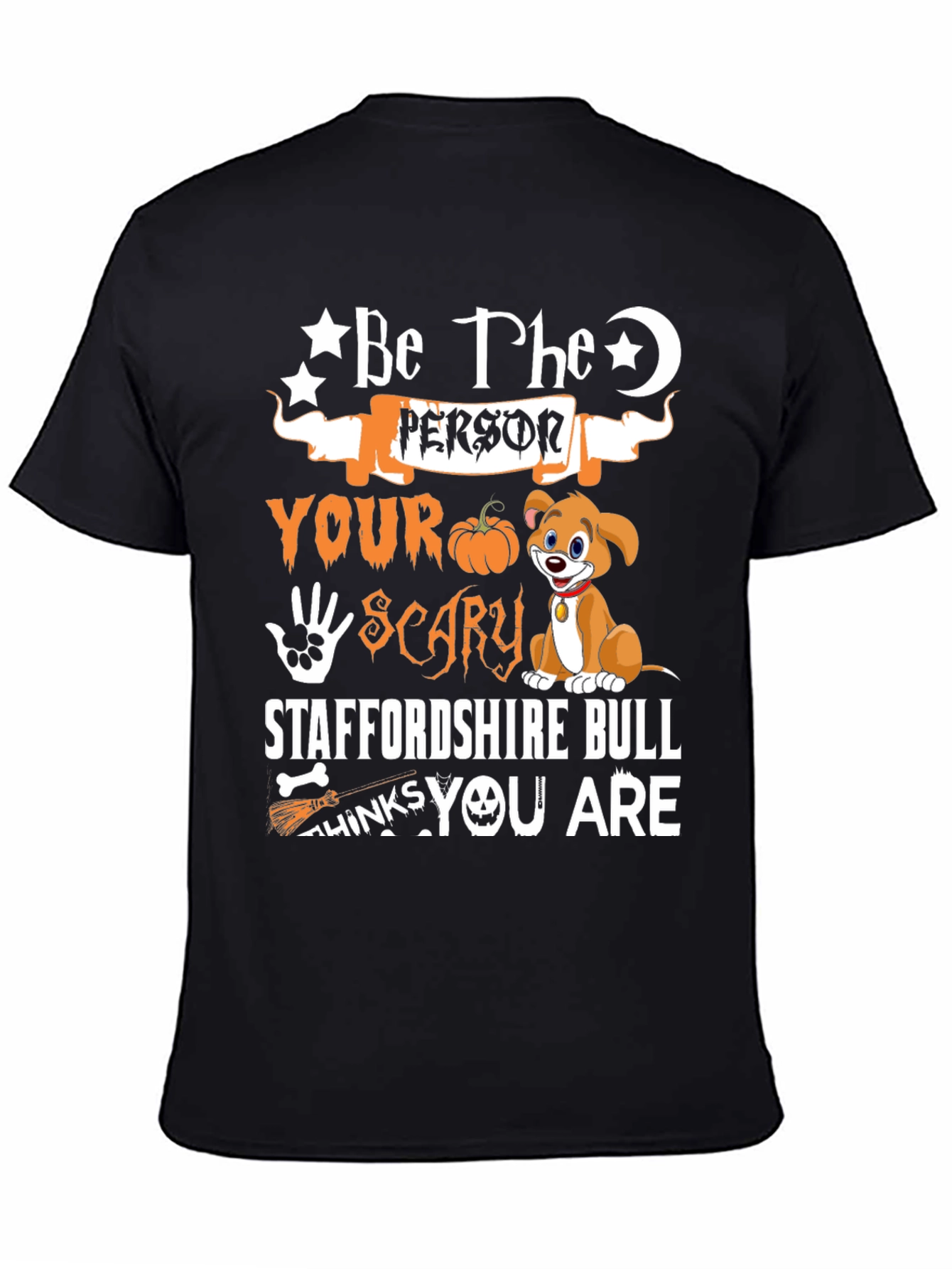 Halloween Staffordshire Bull T-Shirt