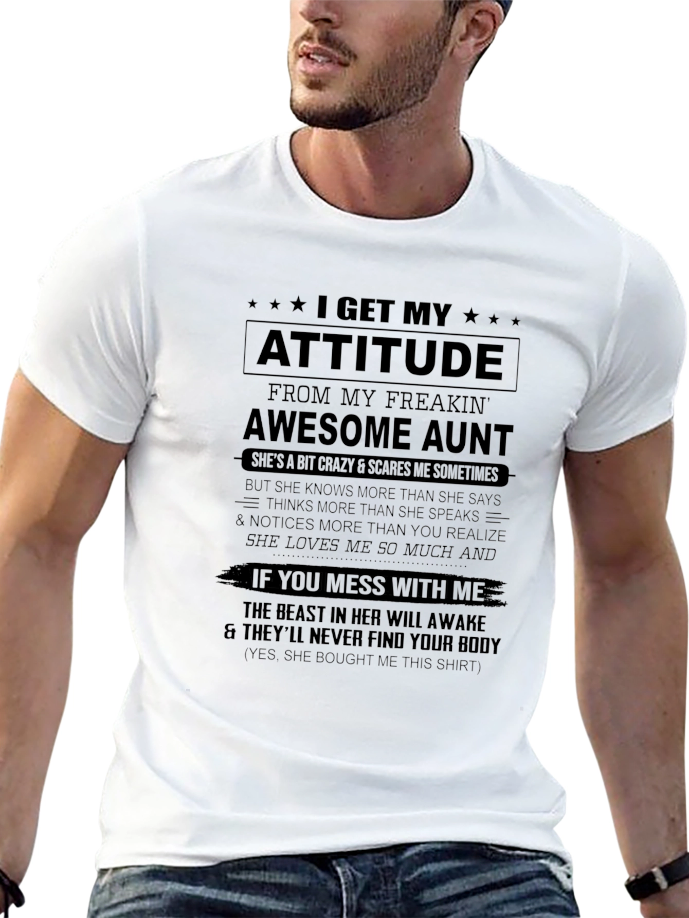 I Get My Attitude From My Awesome Aunt T-Shirt