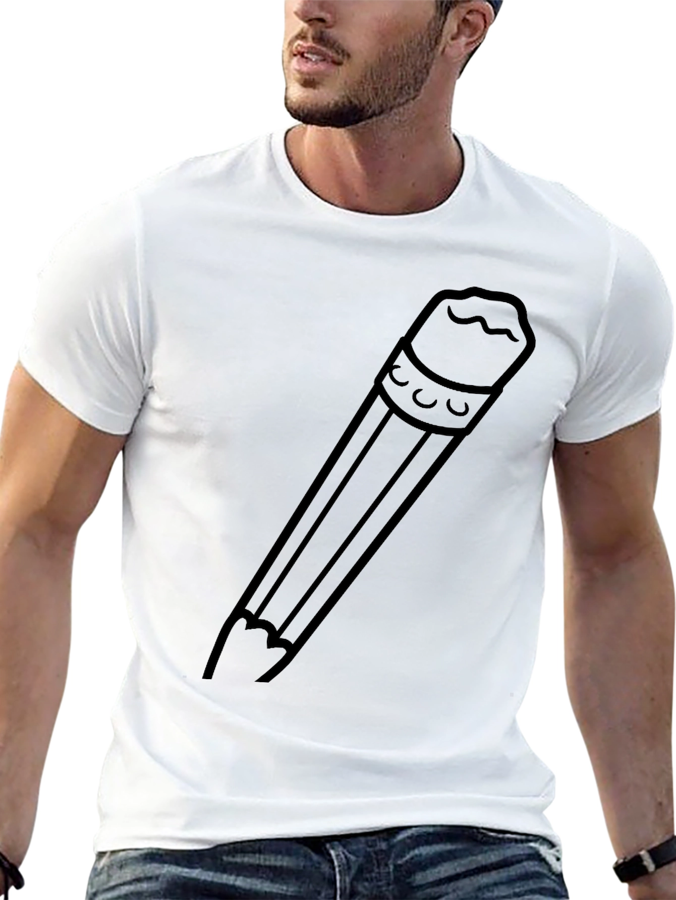 Pencil Graphic Tee - Classic Style